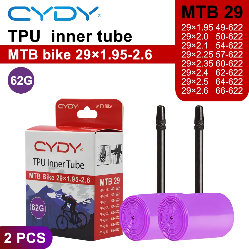 CYDY TPU MTB Fahrradschlauch 29 26 27.5 29x1.95 2.0 2.1 2.2 2.3 2.4 2.5 2.6 Zoll Mountainbike-Reifen Pneu 29er