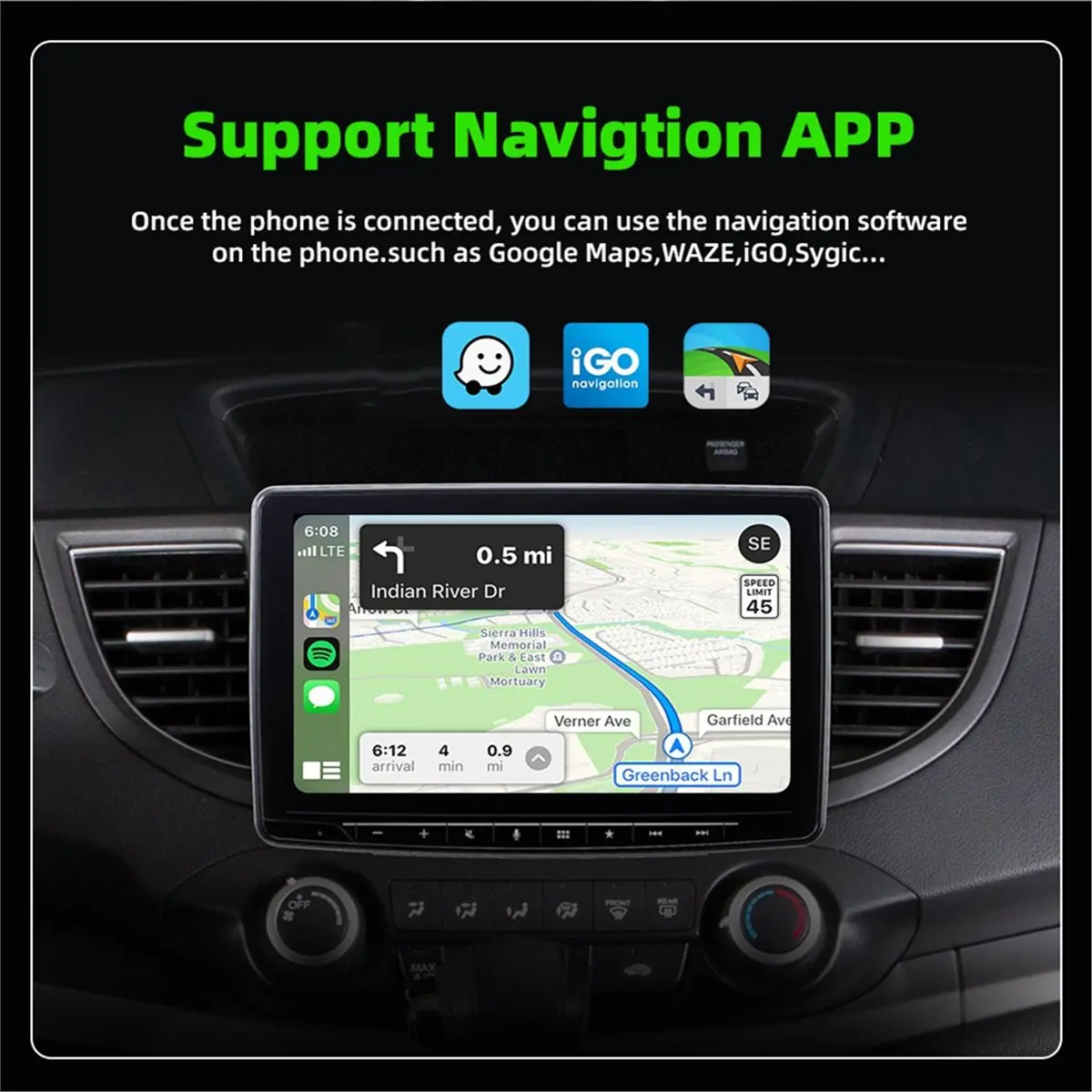 AA86 3in1 Wireless Carplay Adapter Smart CarPlay/Android Auto/AirPlay USB Dongle Bluetooth5.2 Wired CarPlay to Wireless