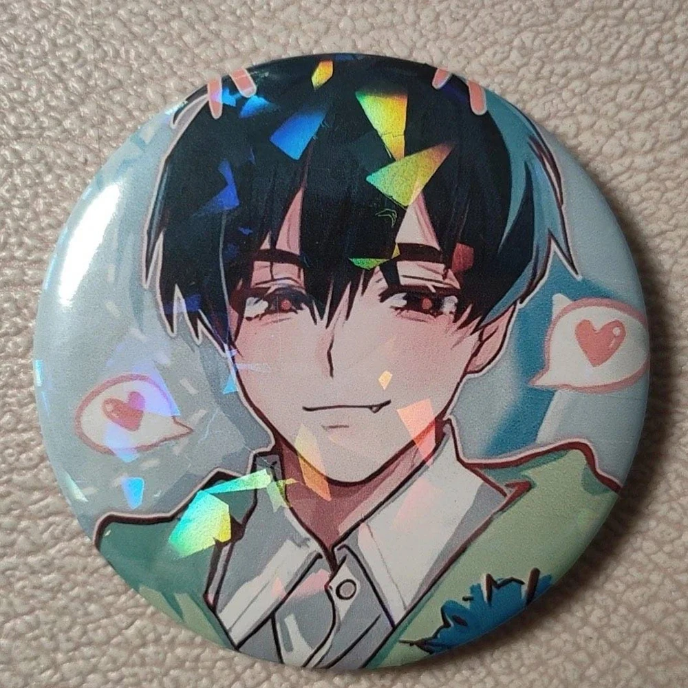 Anime Alien Stage Ivan Till Cospaly Badge Round Pins Unisex Collectable Brooches Bag Decoration Props