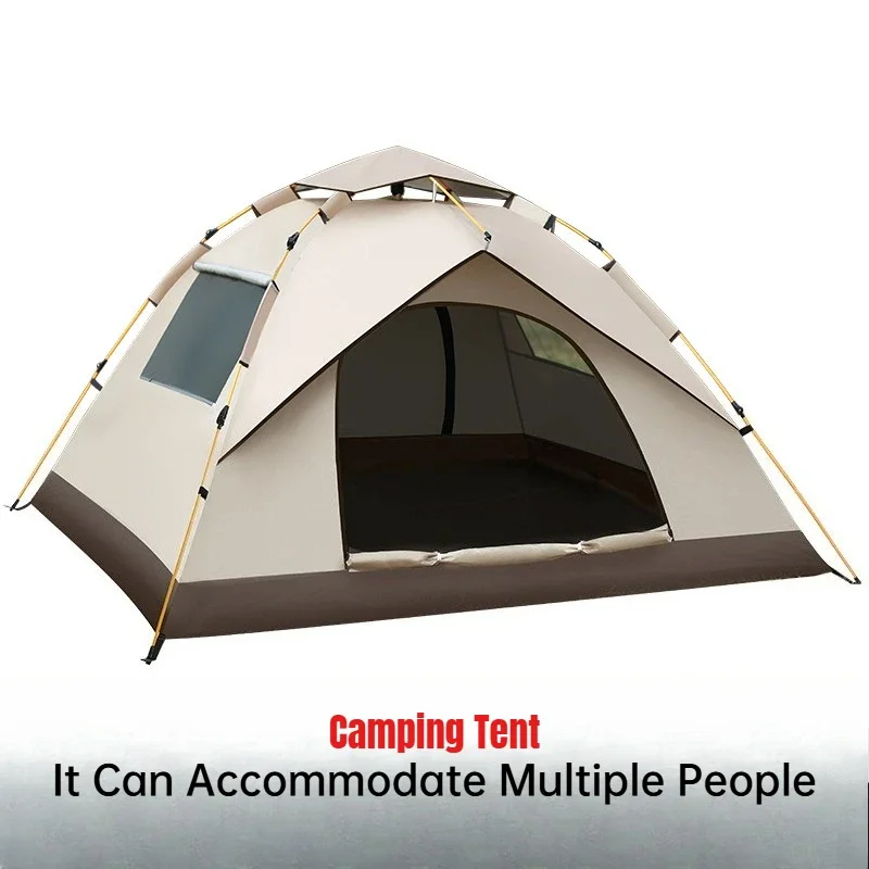 Outdoor Camping Tent Camping Overnight Folding Portable Thickened Rain and Sun Protection Equipment Automatic Indoor Park Tent