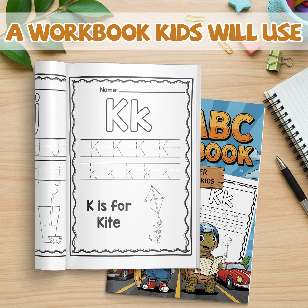 ABC Handwriting Workbook for Kids Fun Alphabet Tracing Book with A to Z Letter Practice and Cute Illustrations Build Writing