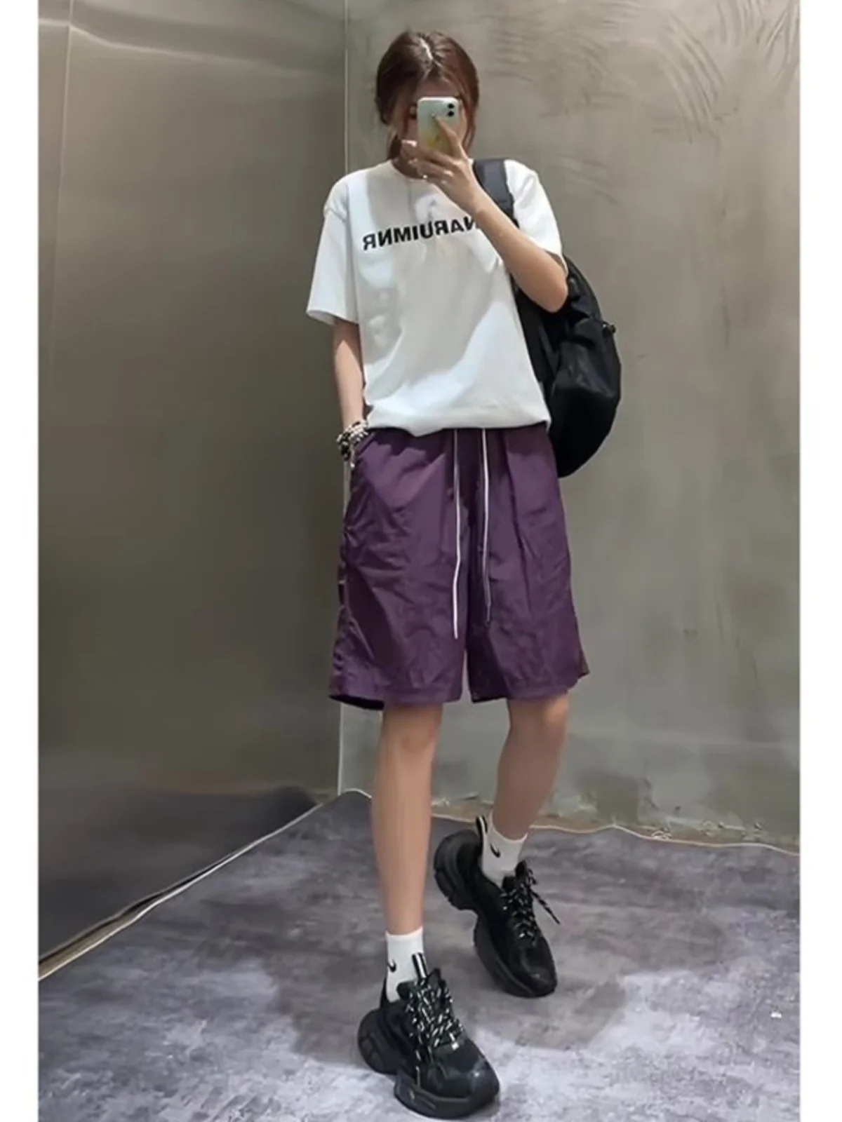 

Qui Dry Baskeall orts for Men Summer Outdoor Casual Five-Quarter Length Loose Fit Youthful And Vibrant Sle Sportswear