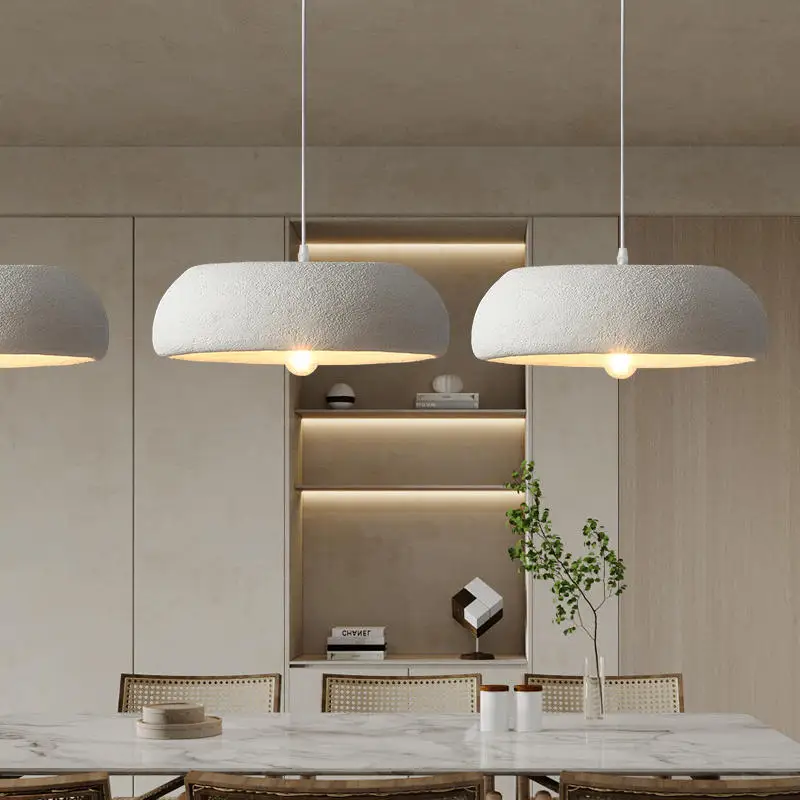 Imagem -04 - Nordic Wabi Sabi Led Pendant Light Lustre Simples Cord Lamp para Restaurante e Sala de Jantar E27