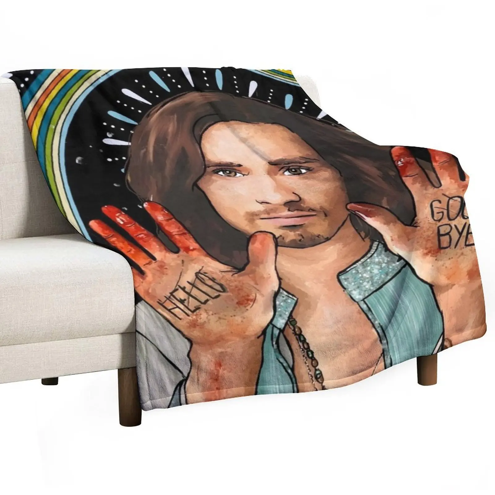 

Klaus Hargreeves Throw Blanket Cute Plaid Bed Fashionable anime Summer Blankets