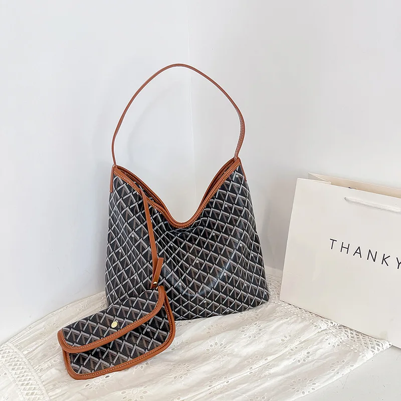 

2025 New French Underarm Bag - Stylish Printed Tote Shoulder Bag for Women, Versatile Daily Commuter Purse with Bohemian Chic