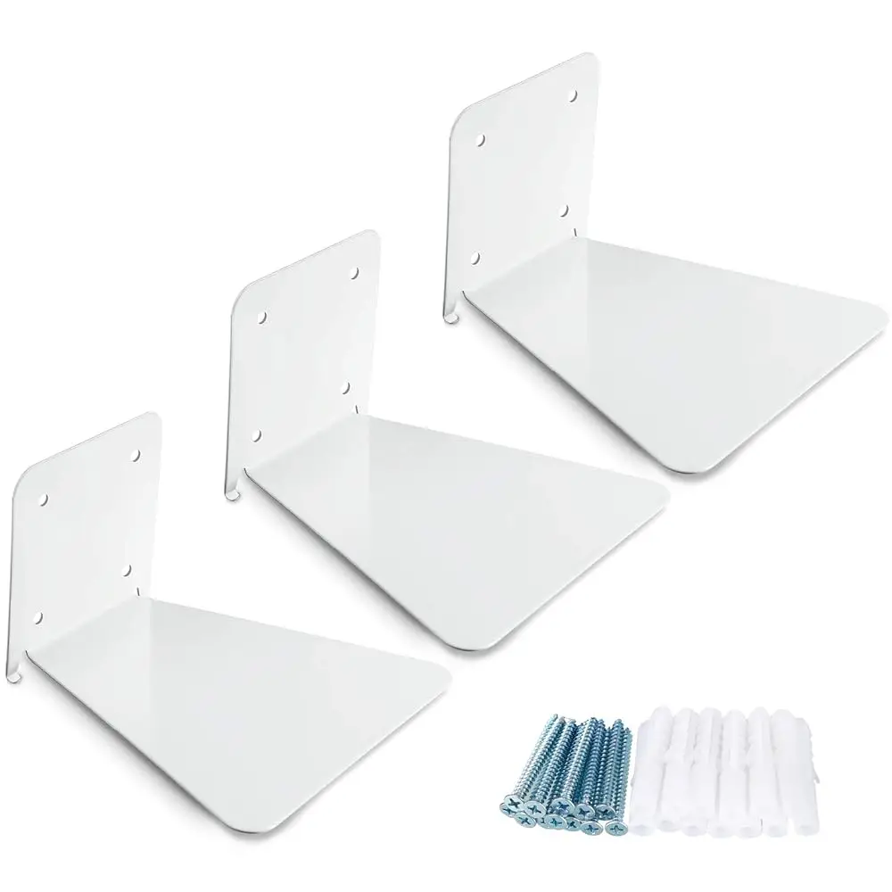

3 Pieces Invisible Floating Book Shelves For Wall Mounted Iron Floating Bookshelf Multipurpose Hidden Hanging Wall Bookshelf