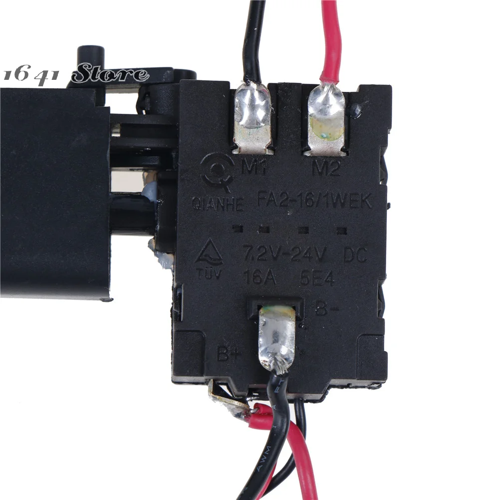 

(НОВИНКА) 1 шт. Пылезащитный кнопочный переключатель с регулировкой скорости для электрической дрели, 7,2-24 В постоянного тока