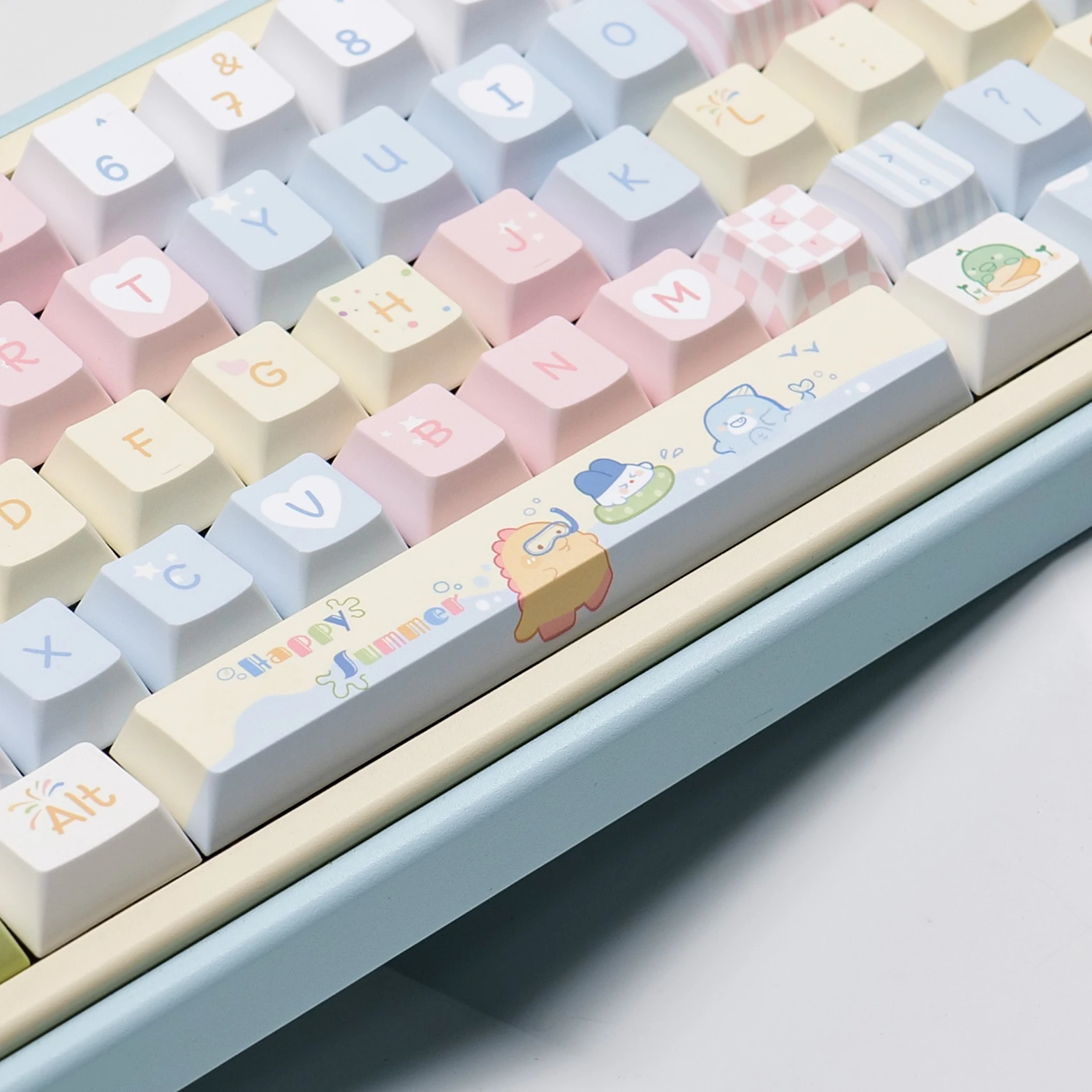 

140 Key Cute Tamagotchi Theme Keycaps Anime Key Cap PBT Cherry Profile Ailice Keycap Mechanical Keyboard Made68 Mad68 Wooting 60