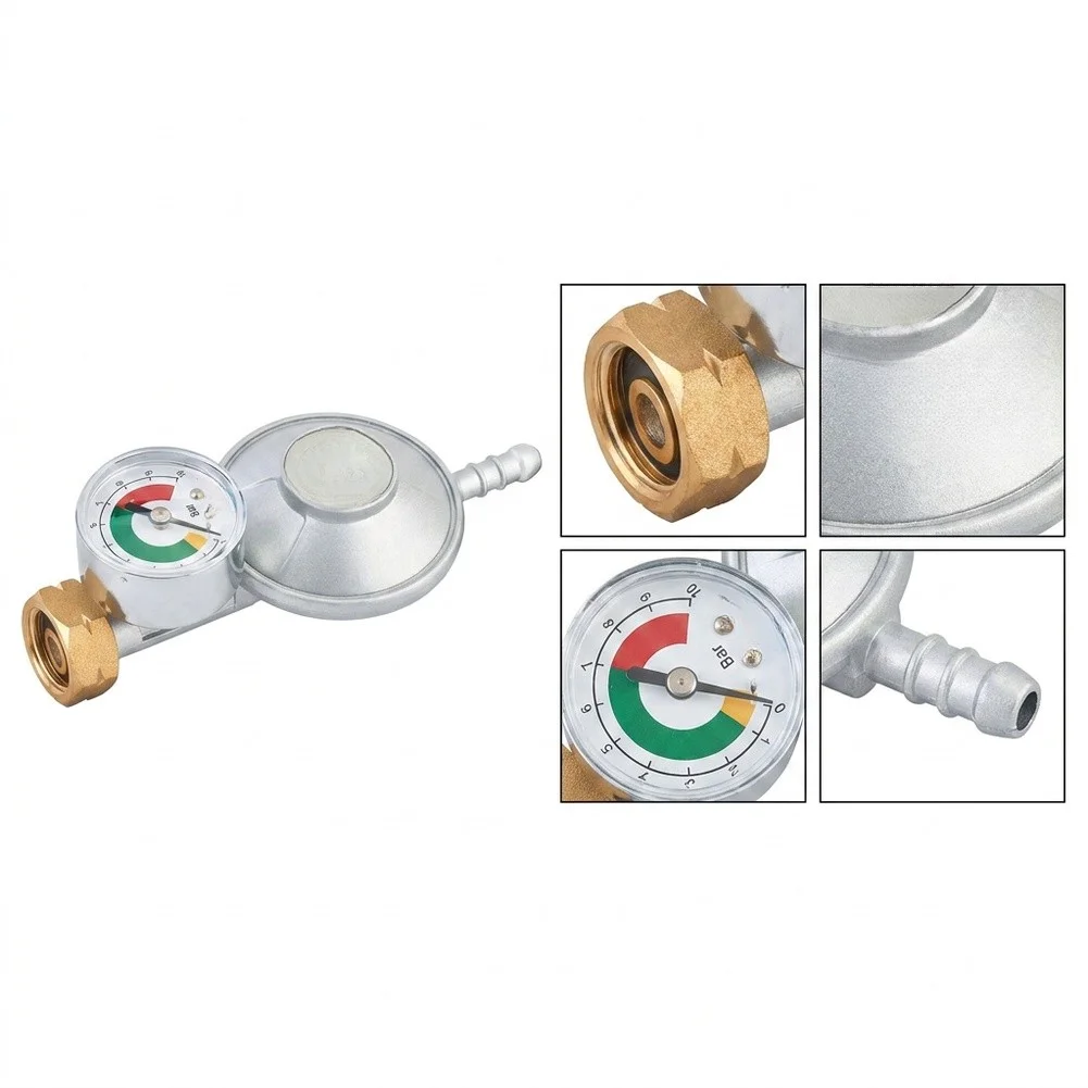 30 For mbar Low-Pressure Regulator with Mechanical Pressure Gauge for Dependable Performance in Controlled Environments