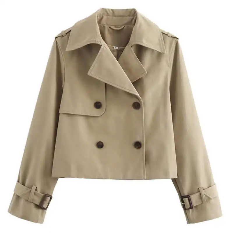 British Style Short Jacket For Women 2025 Spring And Autumn New Style Suit Collar Casual Loose Temperament Top