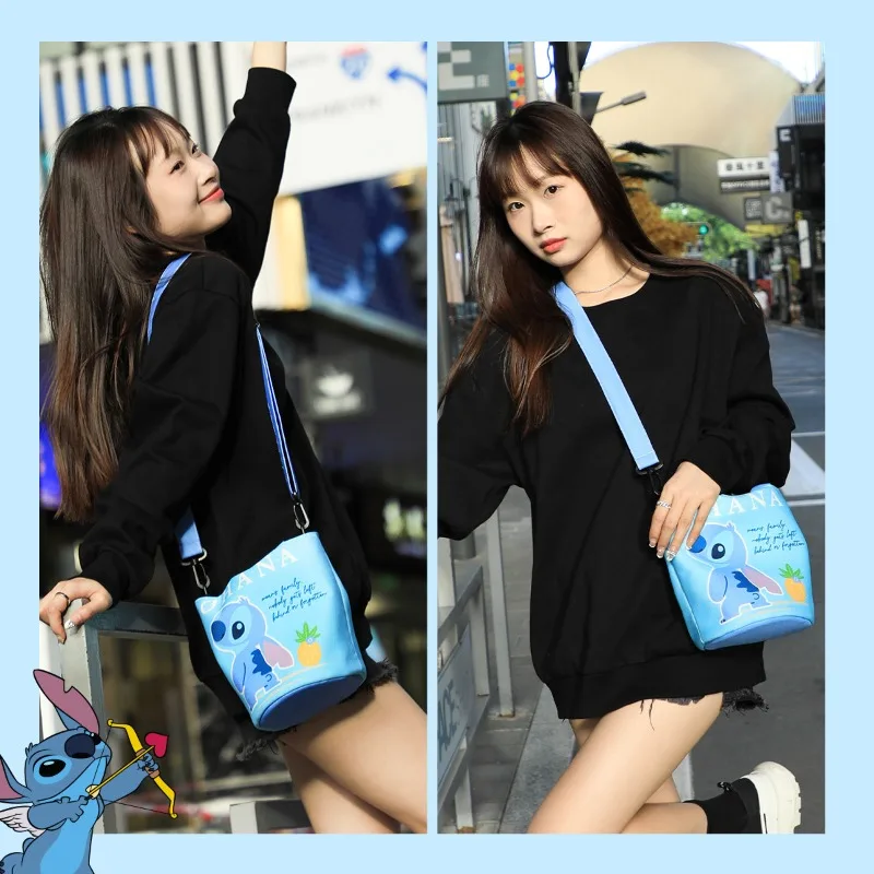 حقيبة كتف مفردة من سلسلة كاواي ديزني ستيتش، حقيبة مدمجة كرتونية دوبامين هدية عيد الميلاد