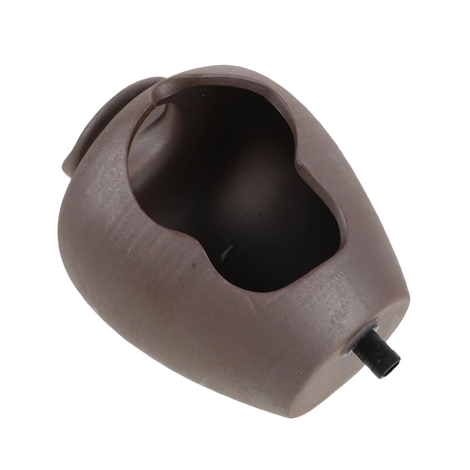 Ceramic Circulating Water Jar Outdoor Garden Waterfall Fountain Decorative Brown Patio Courtyard Landscape Quiet Recirculating