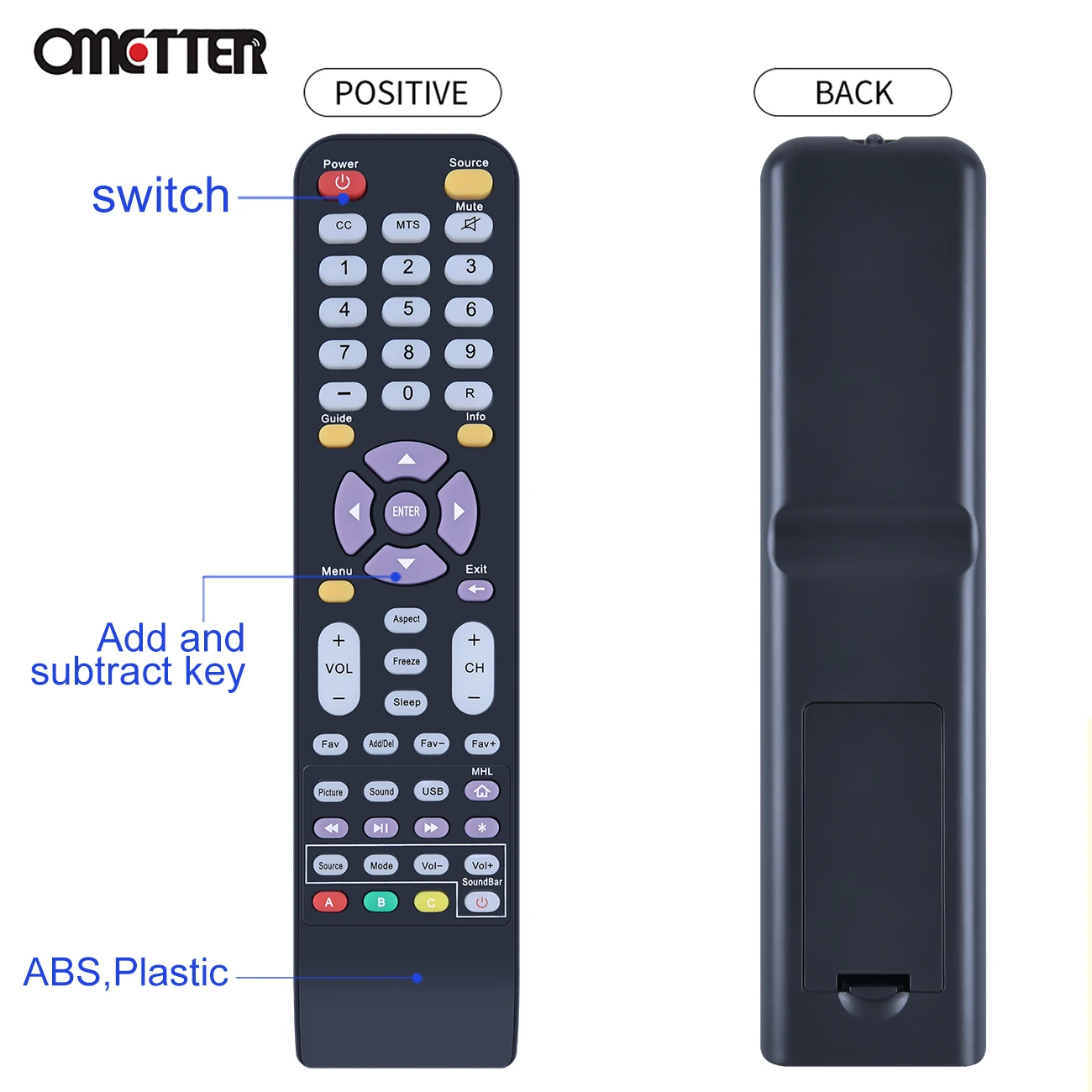 142021270009C for Sceptre 4K TV Remote Control U55Series U515 U435 U40 X40 U515CV-UMS X408BV-FHD U435CV-UMC U500CV-UMK U505CV-UM