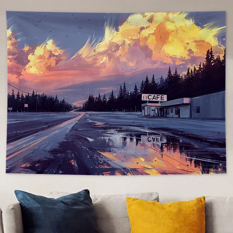 

Beautiful wall decoration dusk tapestry decoration dusk sunset tapestry wall hanging decoration wall hanging tapestryroom decor