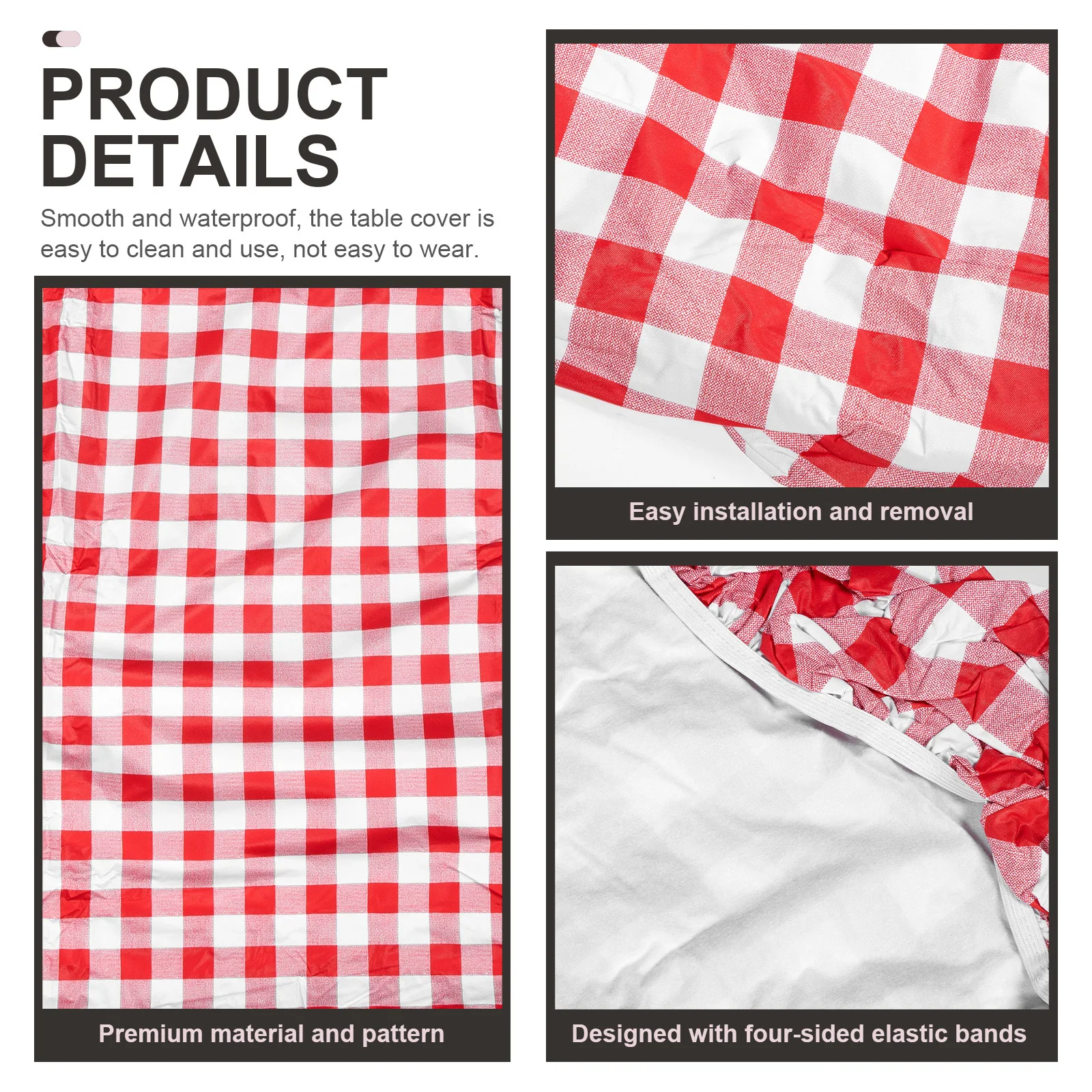 

1Set Waterproof Dustproof Table Cover Flannel PVC Material Easy Clean Picnic Tablecloth for Chair Table Protection Outdoor Use