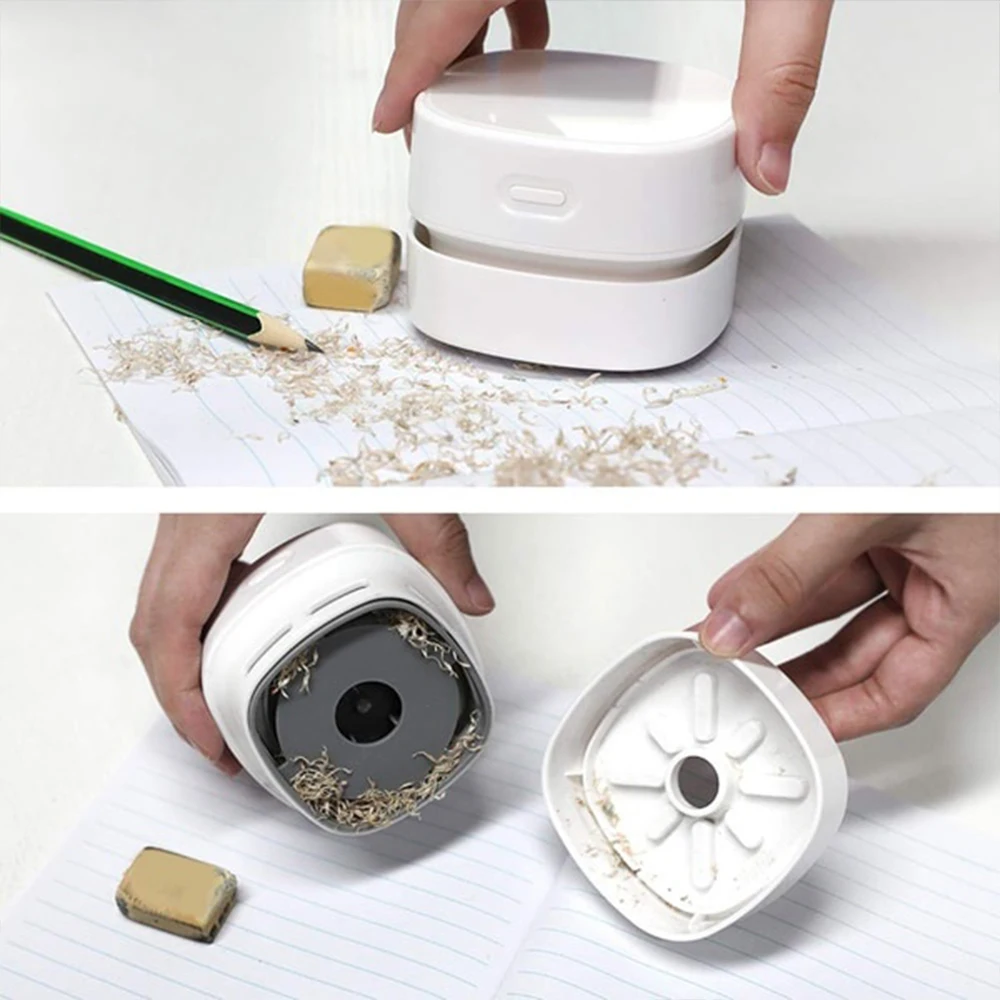 Desk Vacuum Cleaner Mini Dust Remover Desktop Keyboard Car Cleaner Table Dust Catcher Suck Handheld Vacuum Cleaner for Home