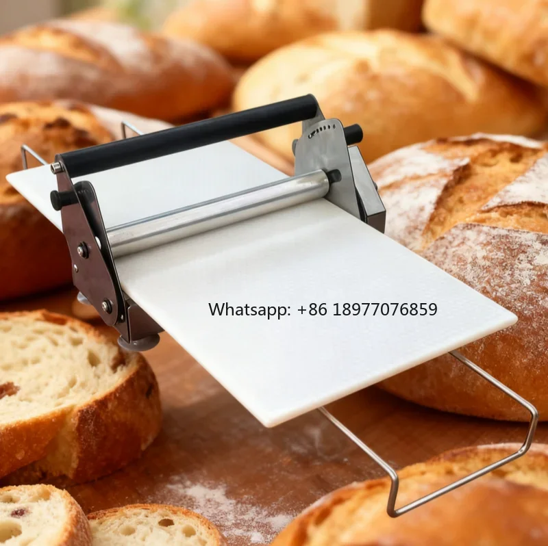 2026 Portable Croissant Manual Dough Sheet Dough Roller Machine Dough Pressing Machine