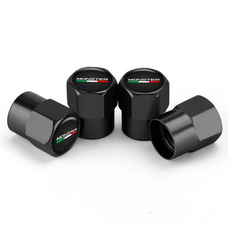 

4Pcs Alloy Car Wheel Tire Valve Caps Tyre Rim Stem Covers Airdust Waterproof For Ducati Monster S2R/S4R S4RS 796/1100 Motorcycle