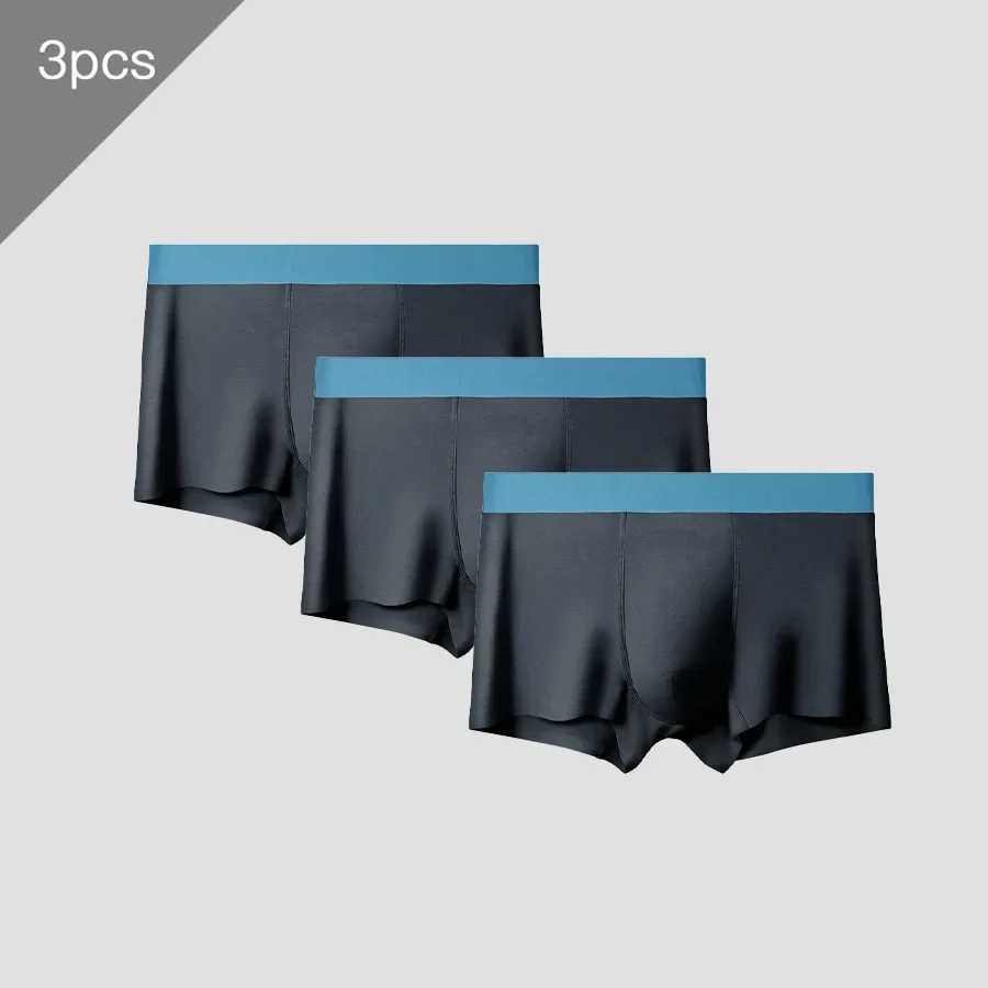 3PC Modal antibacterial underwear men's summer thin comfortable breathable men's boxers boys sports boxers