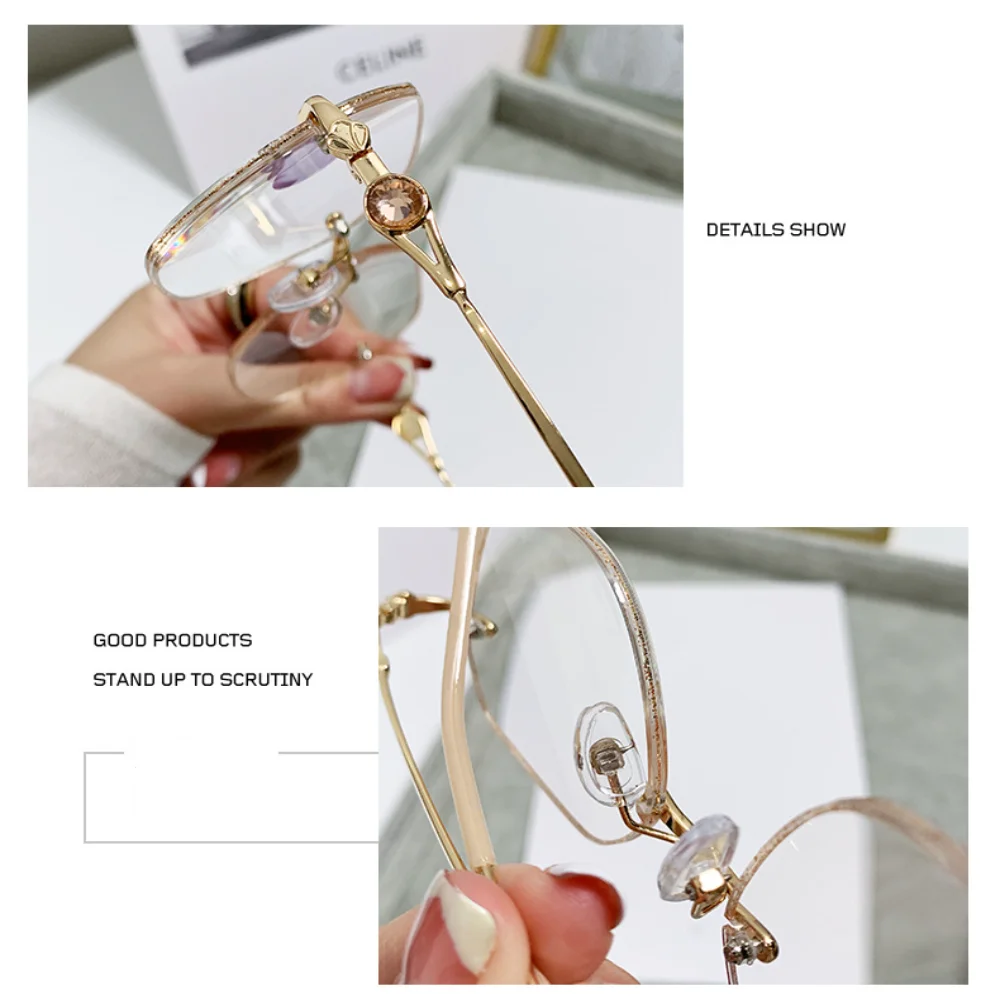 Klassnum 2024 kacamata baca แว่นตาอ่านหนังสือสีฟ้าน้ำหนักเบามากสำหรับผู้หญิงและผู้ชาย, แว่นตาผู้สูงอายุใช้ได้ทั้งชายและหญิง + 1 ~ + 4.0