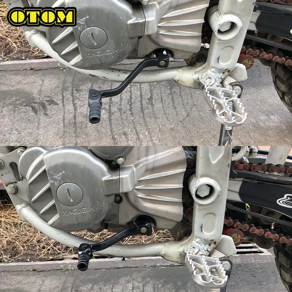 Deslocador de engrenagem dobrável para motocicleta, alavanca de mudança, pedal de câmbio, Honda KAYO, Yamaha, CB50, CB125, CB250, CRF230, T2, T4,