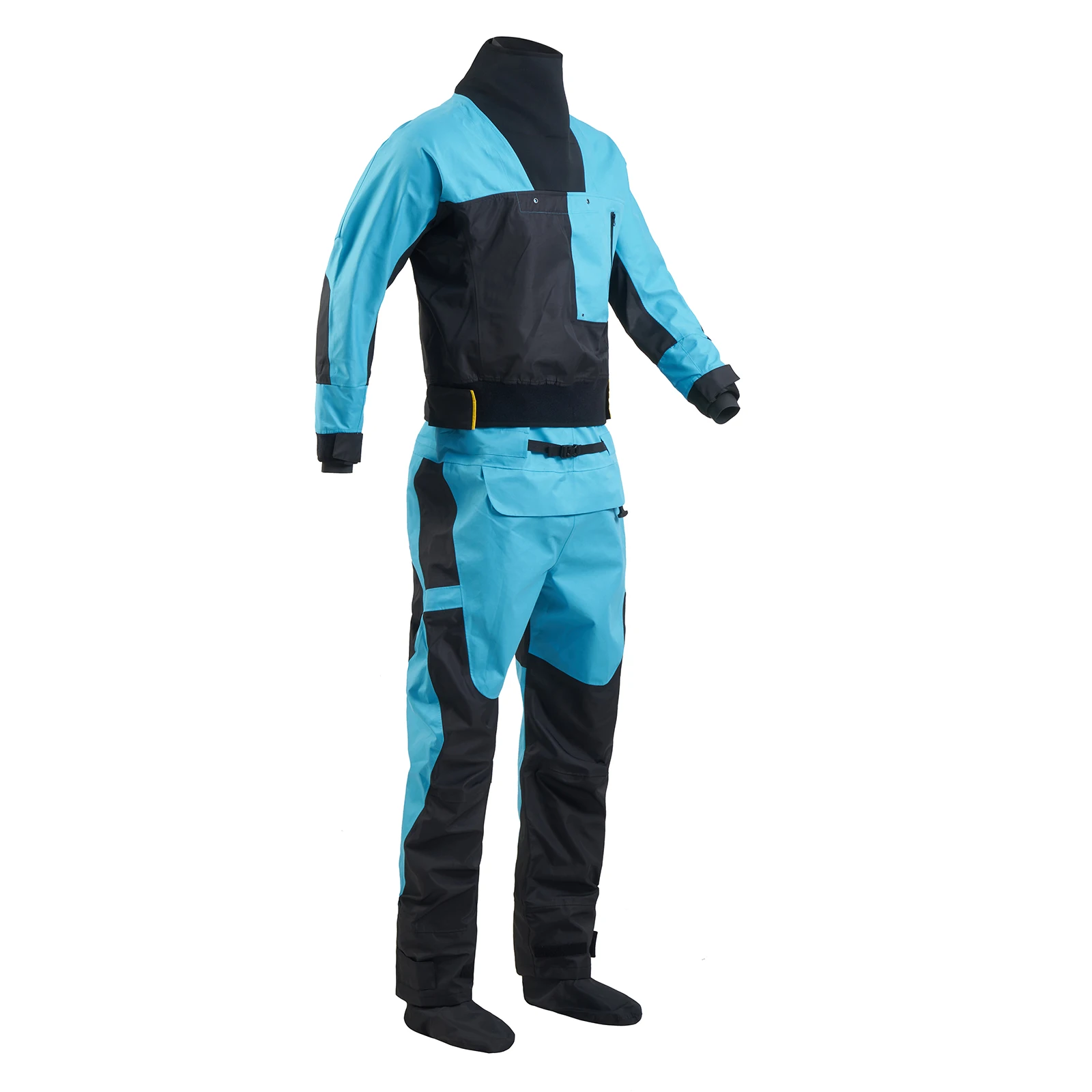 Men Drysuits Latex Cuff and Splash Collar Flatwater Paddling Waterproof Breathable  Dry Suit DM32