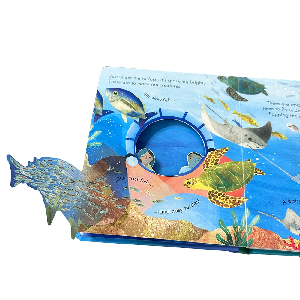 The Deep Ocean Kids Usborne Peep Inside English Picture Flip Book Children Early Education Activity Book Bedtime Reading