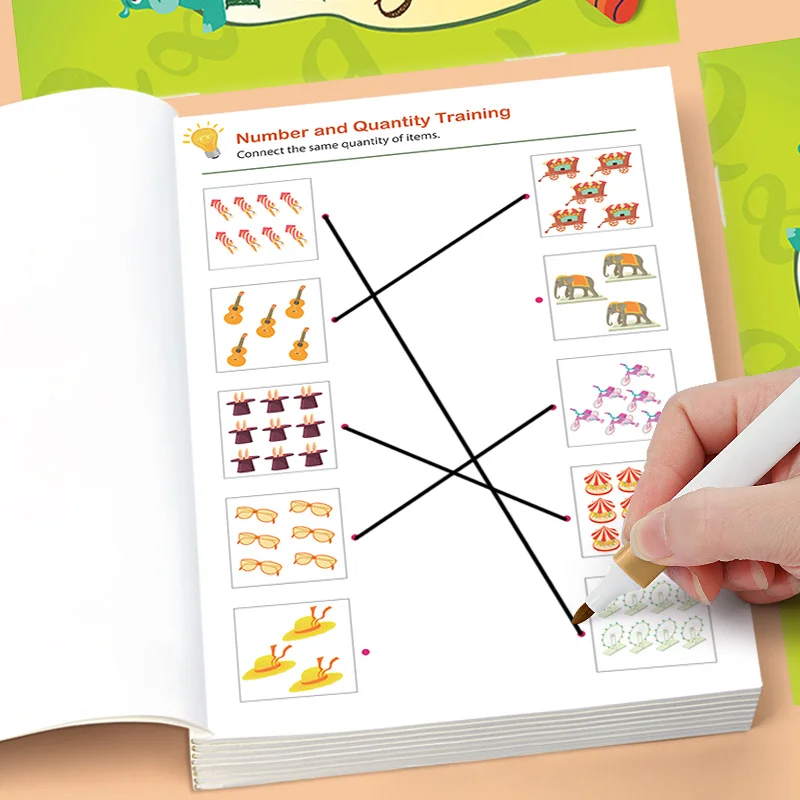 Find The Same Matching Game Activity Book, Animal/fruit/pattern Matching, Logical Thinking Puzzle Fun Exercise Book, A5 32 Pages