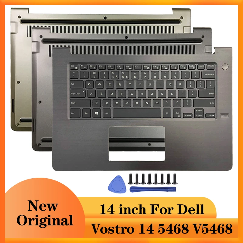 

Новый чехол для ноутбука Dell Vostro 14 5468 V5468 верхняя подсветка клавиатуры/Нижняя база 0D9GDC 05Y5Y1 06X5HF