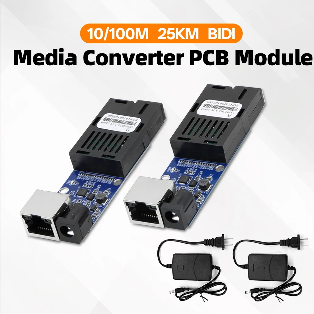 byxgd-10-100mbps-bidi-1-fibra-1-rj45-placa-conversora-de-midia-25km-1310-1550nm-hot-pluggable-para-cctv-ftth-redes-industriais