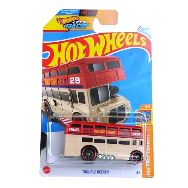 Hot Wheels Genuine 2024 F Case Alloy Car 1/64 Bus Off-road Vehicle Diecast Audi Model Mazda Fire Truck Toys for Boys Ford Pickup