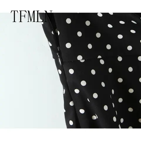 TFMLN महिलाओं के लिए फैशन पोल्का डॉट हाल्टर ड्रेस महिलाओं के लिए सेक्सी स्लीवलेस शॉर्ट ड्रेस कैज़ुअल चिक ओपन बैक ड्रेस 6 best sales पोल्का डॉट ड्रेसेस - №5