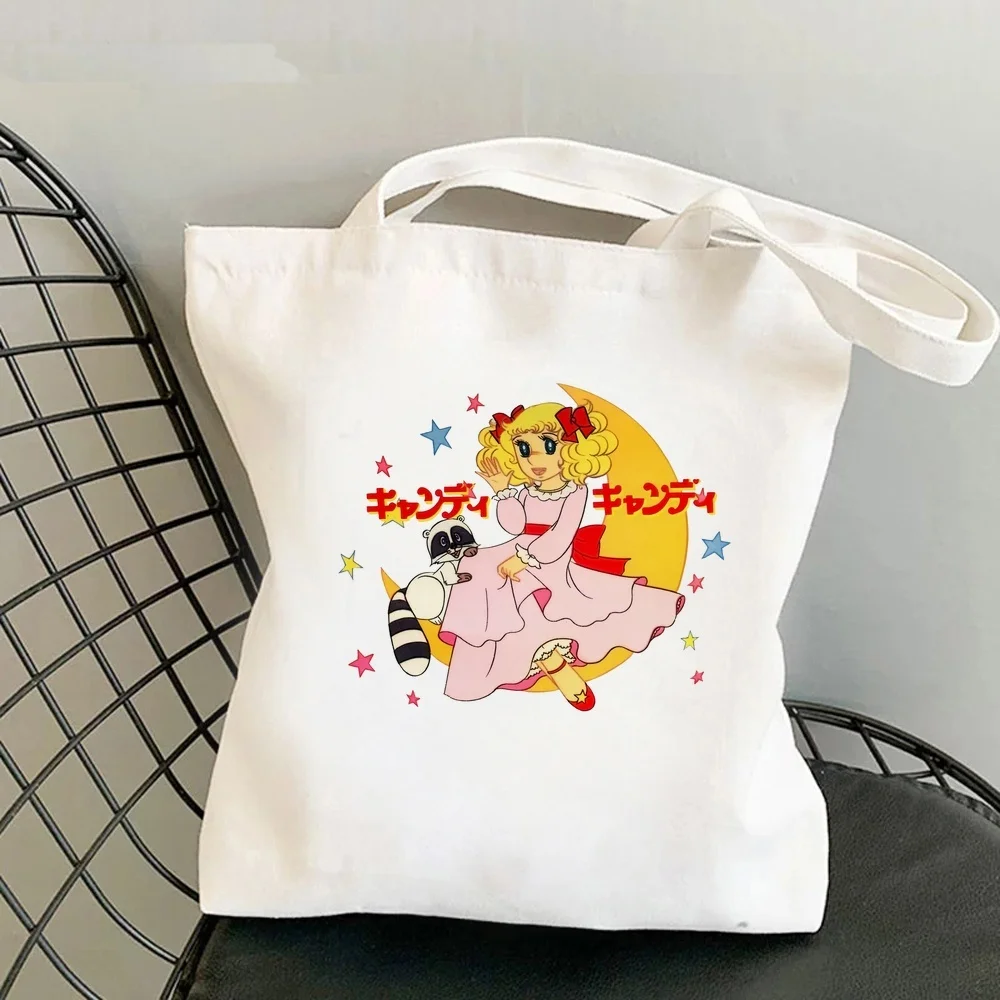Candy Candy tote bag canvas  torba na zakupy reusable sac cabas femme