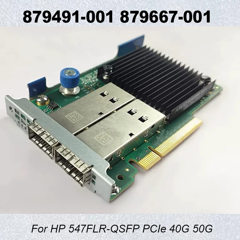 879491-001 879667-001 Placa de Rede para HP 547FLR-QSFP PCIe 40G 50G