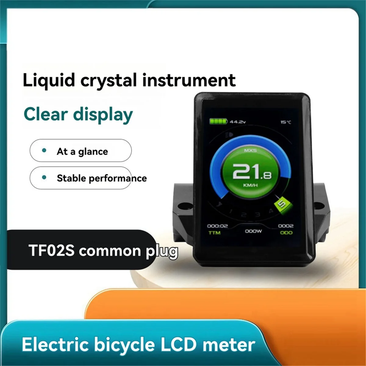 AB01 Дисплей Ebike SM Plug KT TF02S 24V36V48V Электрический велосипед Интеллектуальная панель управления Дисплей для преобразования электрического велосипеда