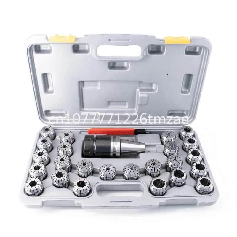 Mas403 BT40 Tool Holder Er40 26PCs Collet Chuck Suite Collet Chuck Suite Machine Tool Accessories with 1 Piece Wrench BT40