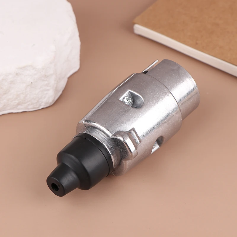 12 فولت 7 دبوس مقطورة التوصيل مجموعة مقابس سبائك الألومنيوم التوصيل مقطورة RV التوصيل المقبس مقطورة سيارة اقتران موصل الاتحاد الأوروبي التوصيل #5