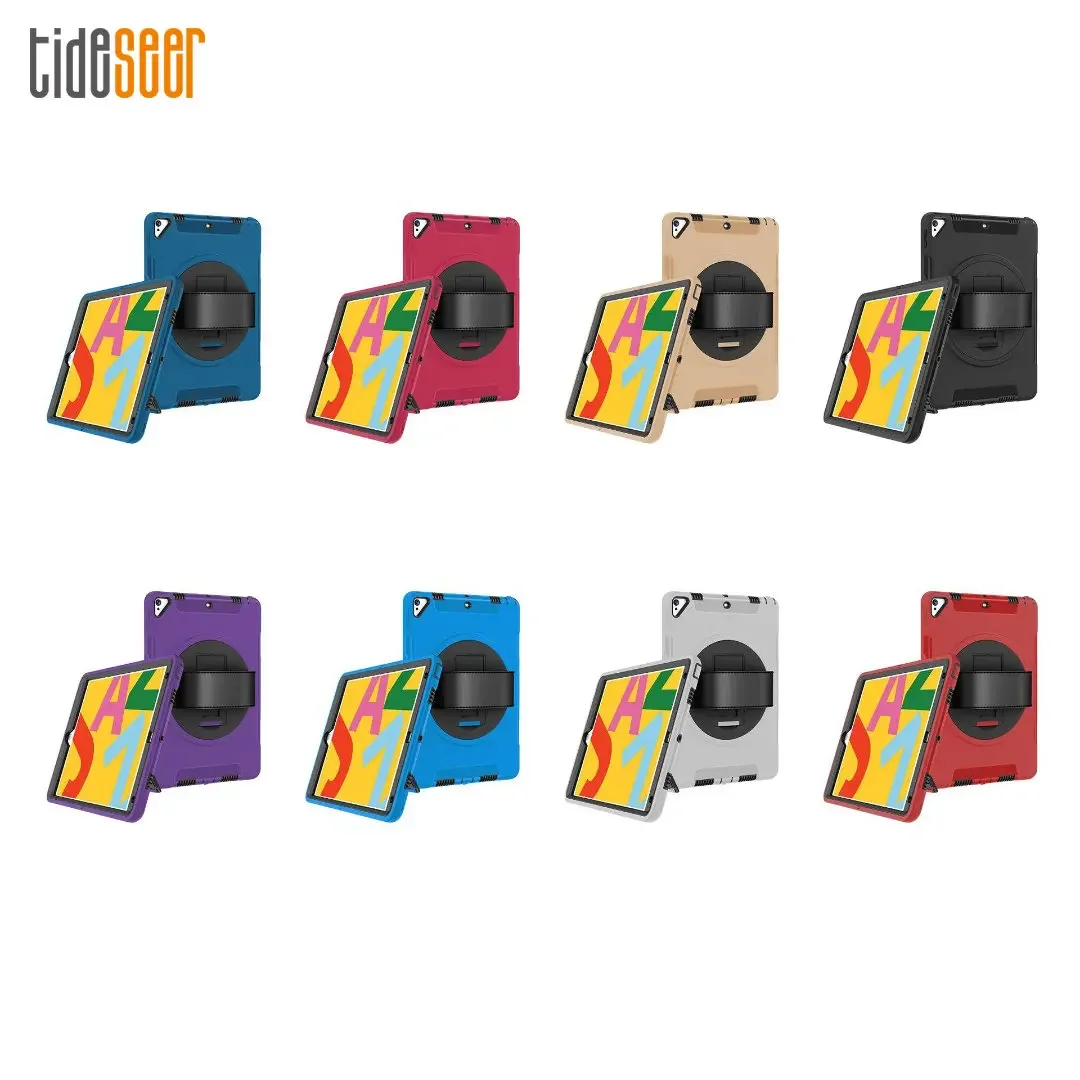

Shockproof 360 Rotation Stand Hand Strap Tablet Case For iPad Mini 6 Air5 10.5 4 10.9 2020 Protective Cover for IPad Pro 11 12.9