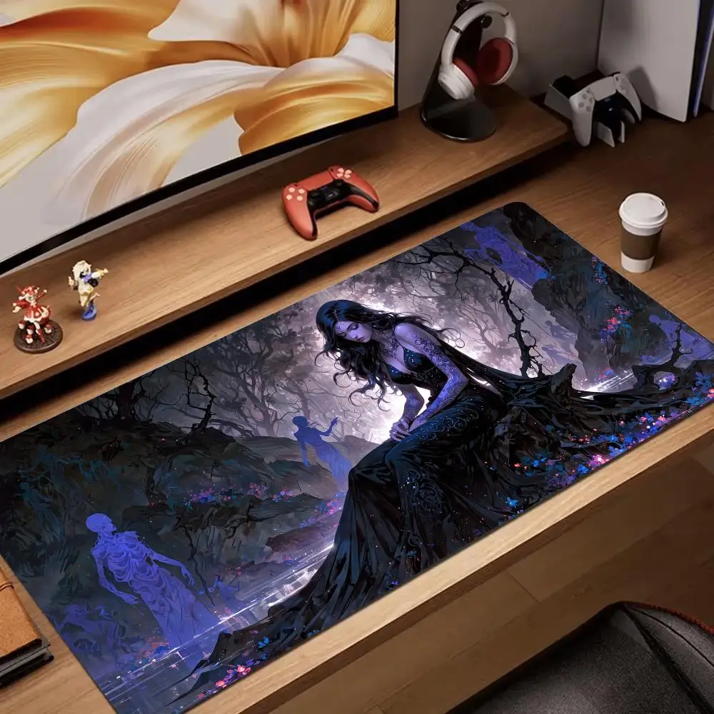 

Princess Ghost anime Mouse Pad rubber anti-slip Desk Mat pc accessories Gaming mat keypad mousepad suitable for work and game