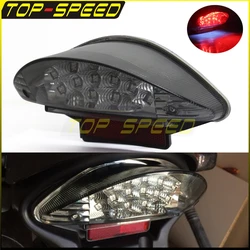 Luz traseira de motocicleta, lâmpada led de aviso de freio para bmw f650 gs st f800 s st r1200 r r1200 gs adventure moto luz de parada traseira