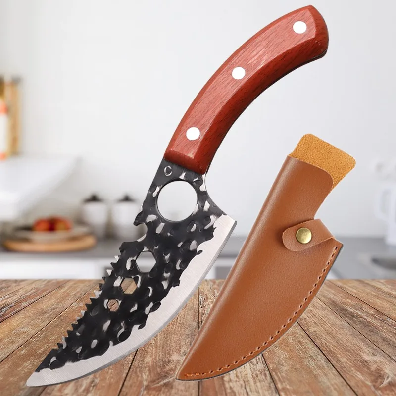 Handmade Forged Boning Knives Stainless Steel Kitchen Knife Fruit Knife Meat Cleaver Butcher Knife Barbecue Cooking Knives