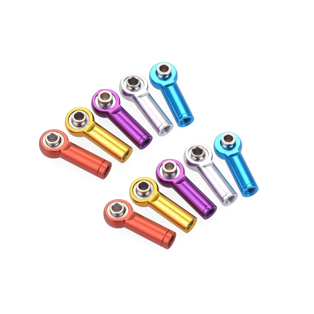 ZD Racing 10Pcs M4 3mm Thread Metal Tie Rod End Link Rod End Holder Ball Head Track for RC 1:10 Car RC Hobby Model