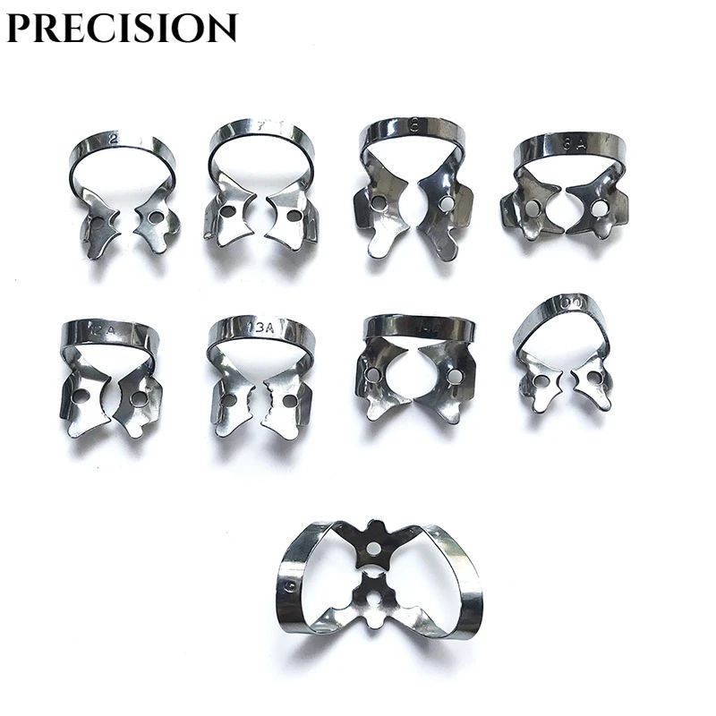 

Dental Rubber Barrier Steel Clip Stainless Front Tooth Clip Rear Molar Clip Sharp Tooth Clip Deciduous Clip Dental Instruments