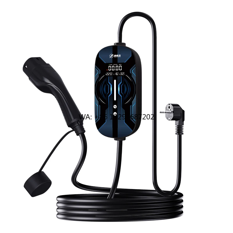 

Портативное зарядное устройство для электромобилей Wuling, 3.5кВт/7кВт, 16А/32А, Тип 2, Уровень 2, с ЖК-экраном