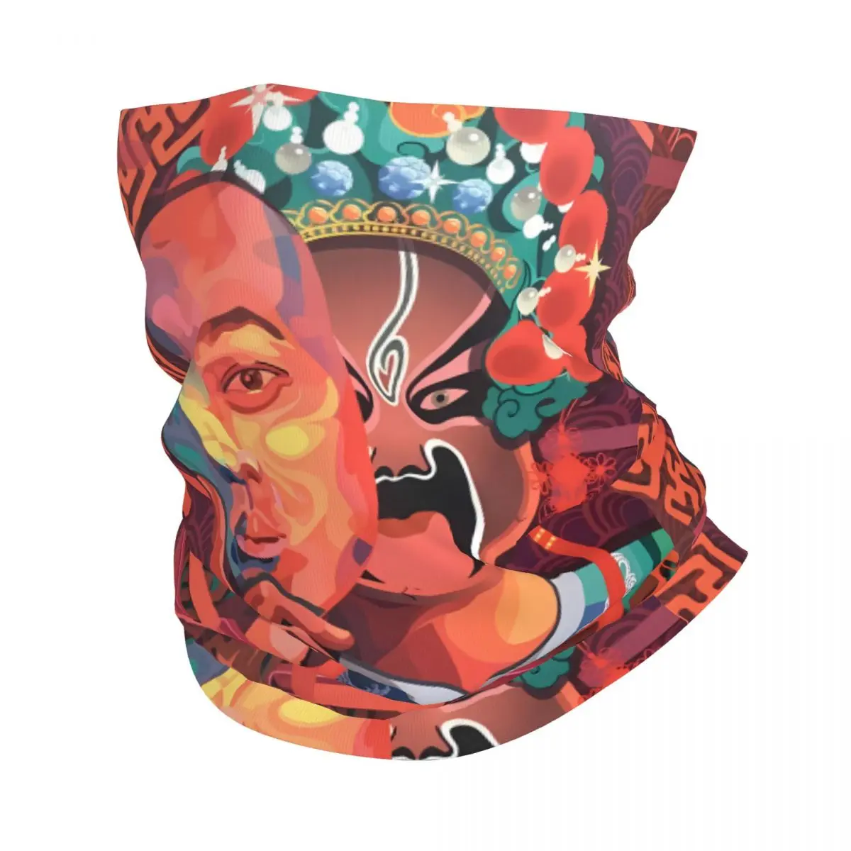 Traditional Opera Scarf Neckerchief Neck Face Mask Polyester