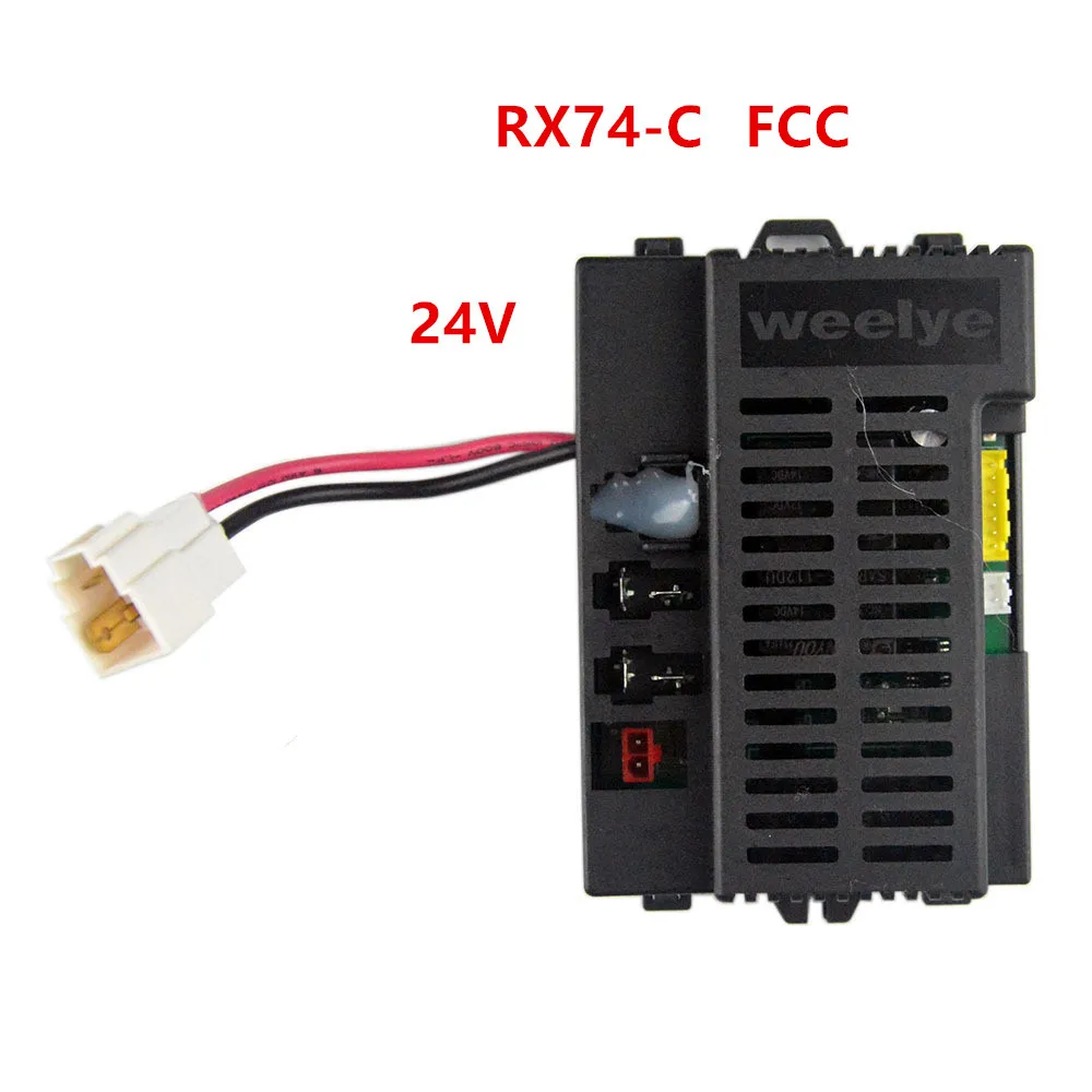 RX74 24V dziecięcy samochód elektryczny 2.4G odbiornik zdalnego sterowania nadajnik, 24V samochód dziecięcy RX30/RX98/RX108 kontroler płyty drukowanej