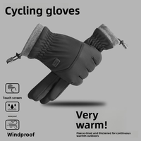 Winter Cycling Gloves Men's Motorcycle Winter Outdoor Waterproof Touch Screen Windproof Fleece Keep Warm MTB Road Bike Gloves