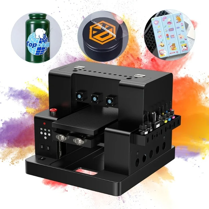 

Metal Acrylic Digital Printing Machines A4 UV DTF Flatbed Printer Phone Case Pen Card Bottle Glass Wood