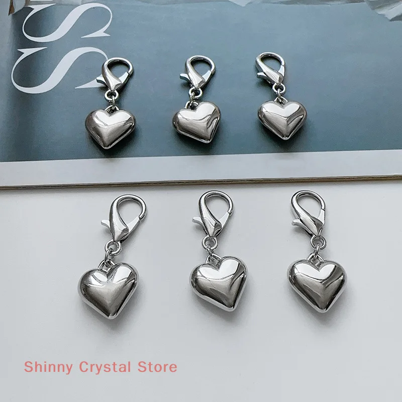 

"Set of 6 Up-to-date Heart Shoe Decor for Men's Women's DIY Shoe Flower Trims Detachable Style Buckles"