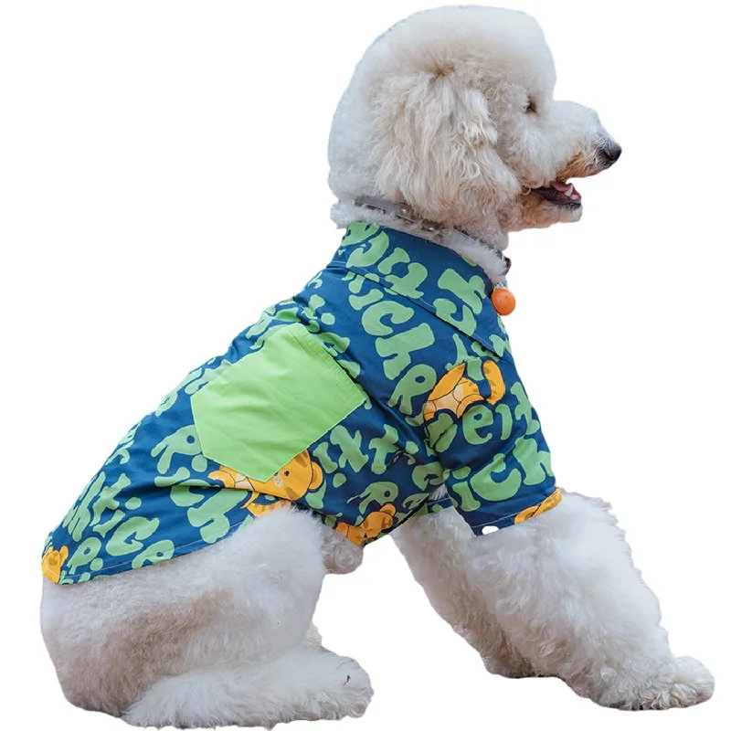 Summer Dog Shirt Schnauzer Bichon Giant Poodle Clothes Samoyed Husky Labrador Golden Retriever Big Large Dog Clothing Costume